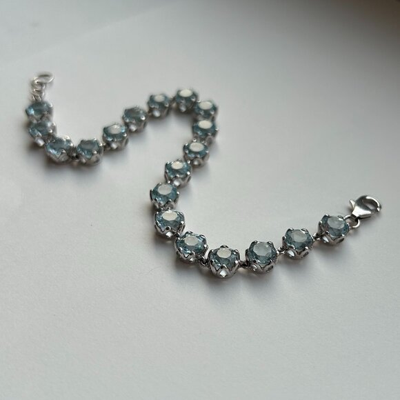 Blue Nile Sky Blue Topaz Bracelet in Sterling Silver - Picture 7 of 11